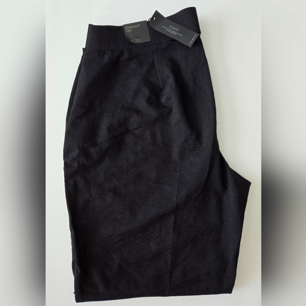 NWT Lane Bryant Pull-On Ponte Straight Leg Pants size 18/20 women's